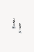 Sway Drop Huggie Earrings,18ct Gold