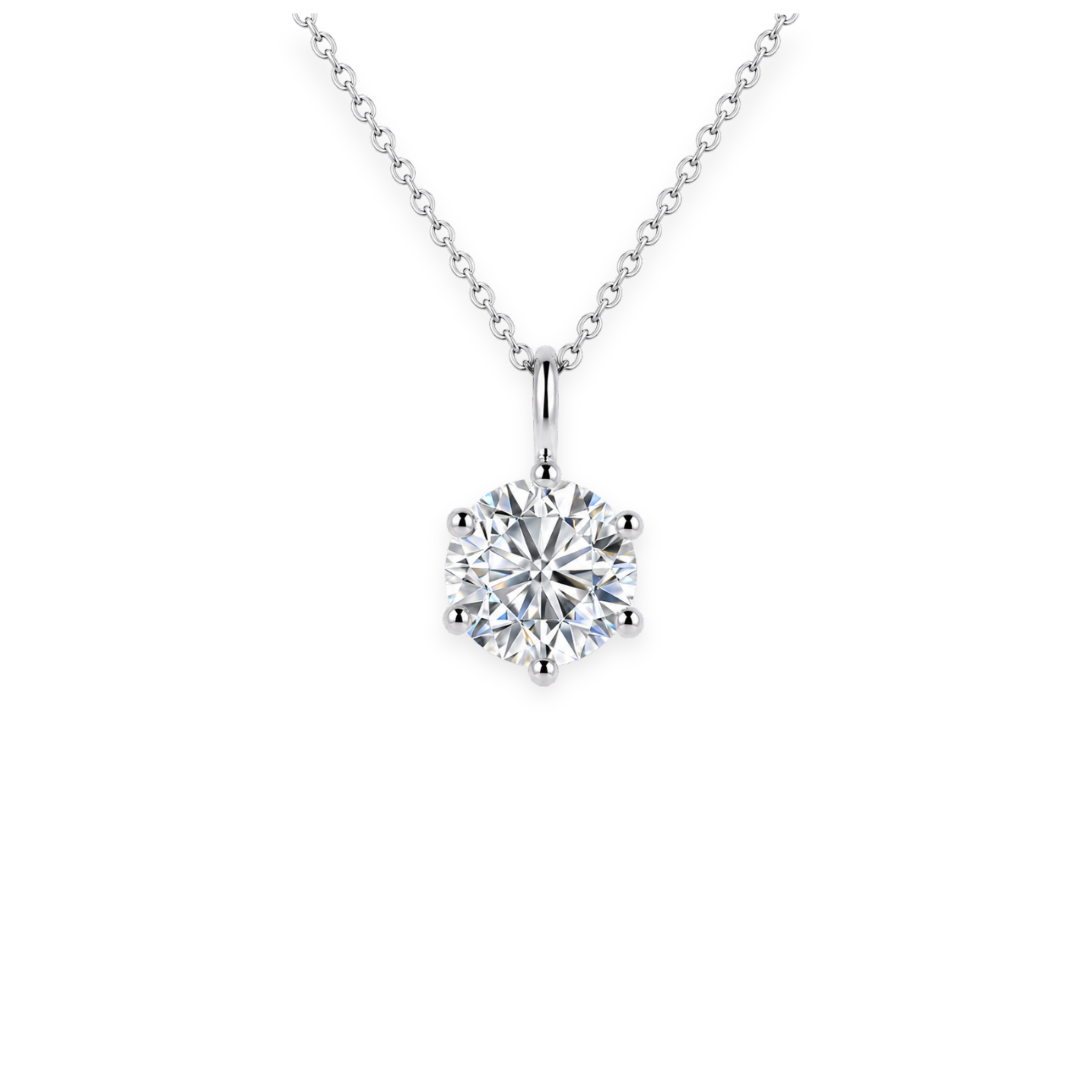 Promise Light Necklace,1ct,PT950