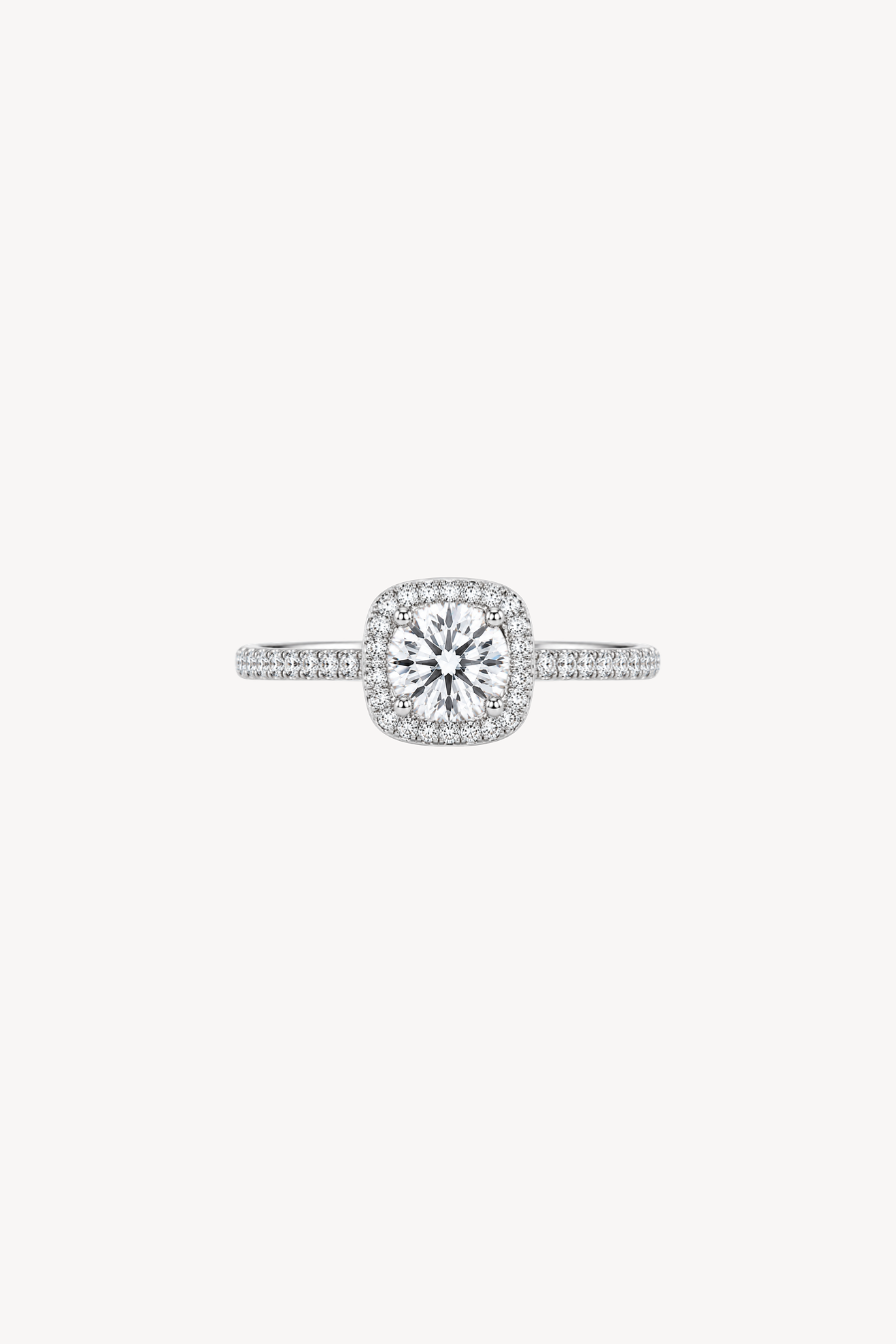 Halo Ring,Pt950