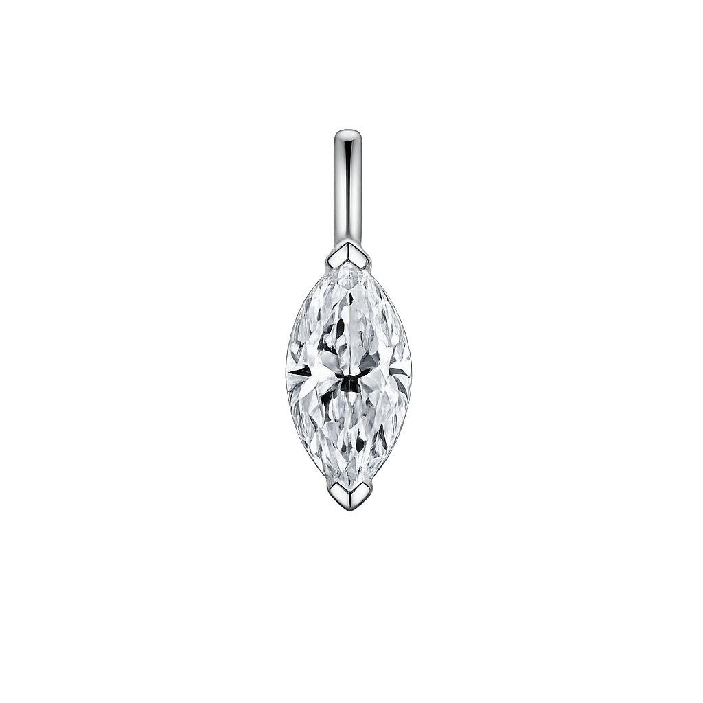 Astra 1.00ct Marquise-Cut Lab-Grown Diamond Pendant
