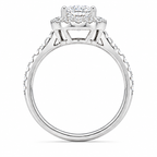 Halo Ring,Pt950