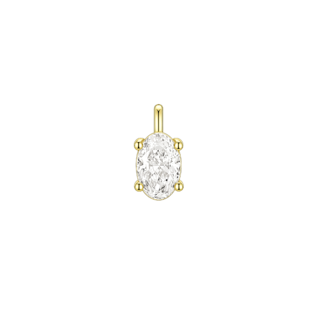 Aura 1.00ct Oval-Cut Lab-Grown Diamond Pendant