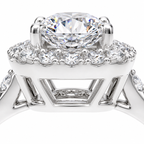 Halo Ring,Pt950