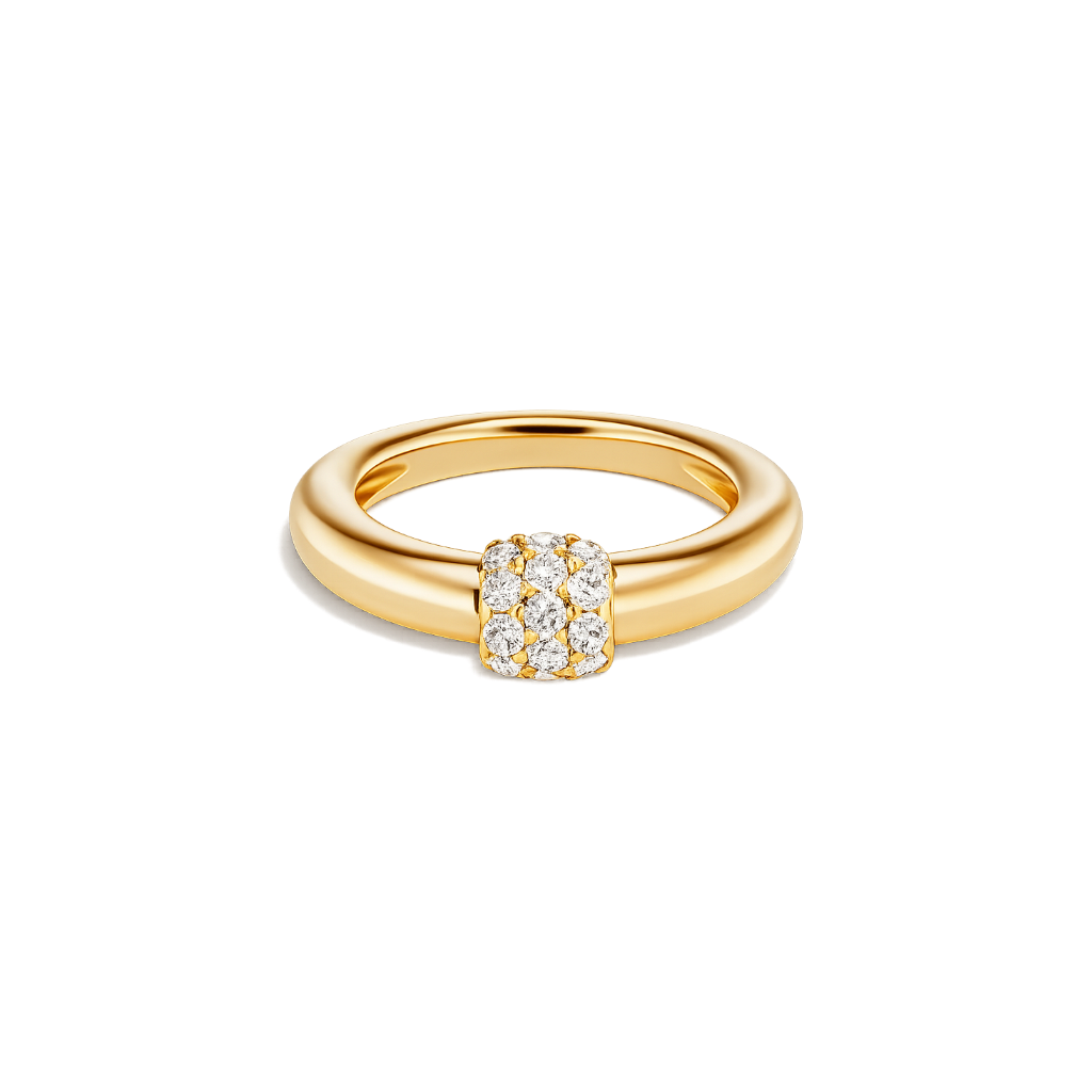 Mosaic Lab-Grown Diamond Cluster Ring