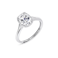 Lucent Cushion-Cut Lab-Grown Diamond Ring