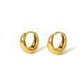 Form 9K Gold Sculpted Huggie Earrings