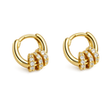 Ripple Lab-Grown Diamond Huggie Earrings
