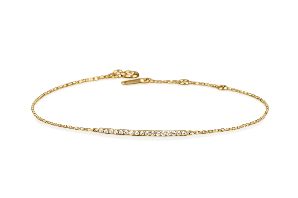 Luminous Trace Natural Diamond Bracelet in 18ct Gold