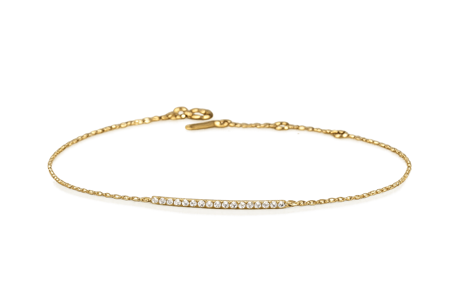 Luminous Trace Natural Diamond Bracelet in 18ct Gold