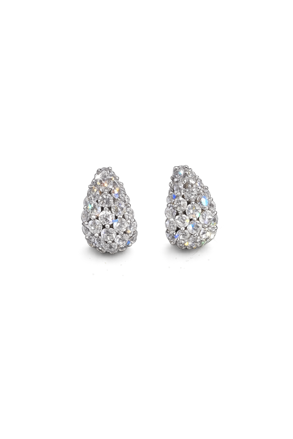 Pigna Lab-Grown Diamond Cluster Earrings
