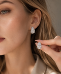 Pigna Lab-Grown Diamond Cluster Earrings