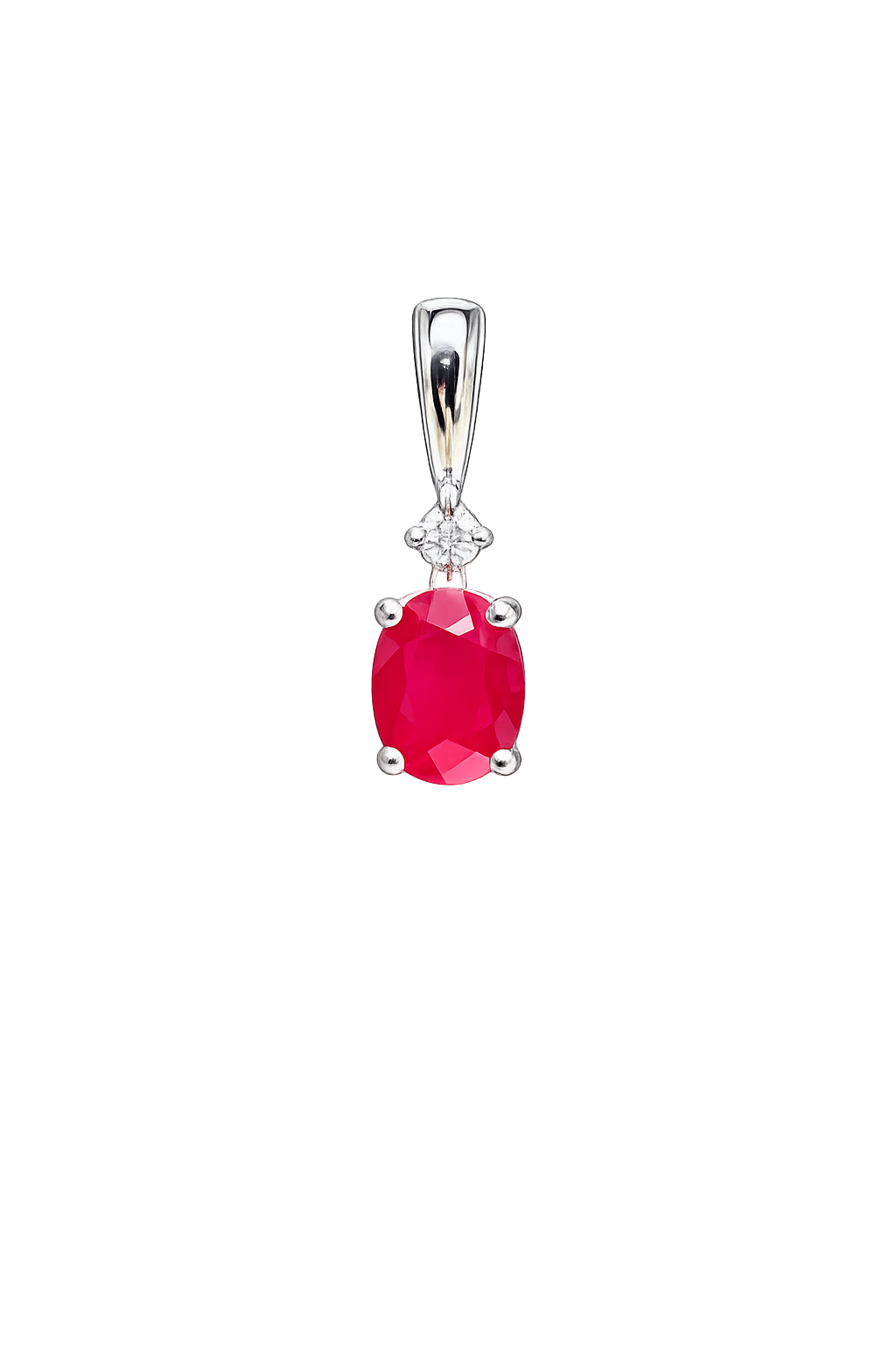 Ember Ruby & Lab-Grown Diamond Pendant