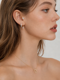Lightfall Marquise Huggie Earrings