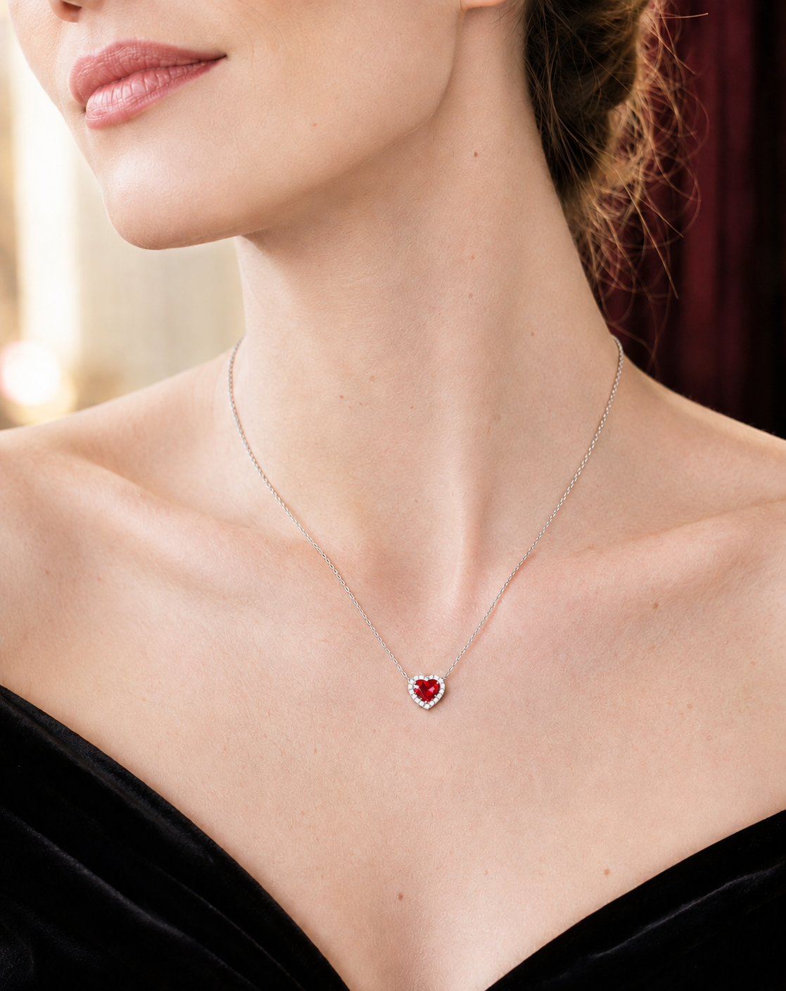 Heartfelt Necklace,PT950