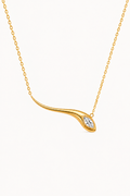 Vela Flow Marquise Diamond Necklace, 18ct Gold