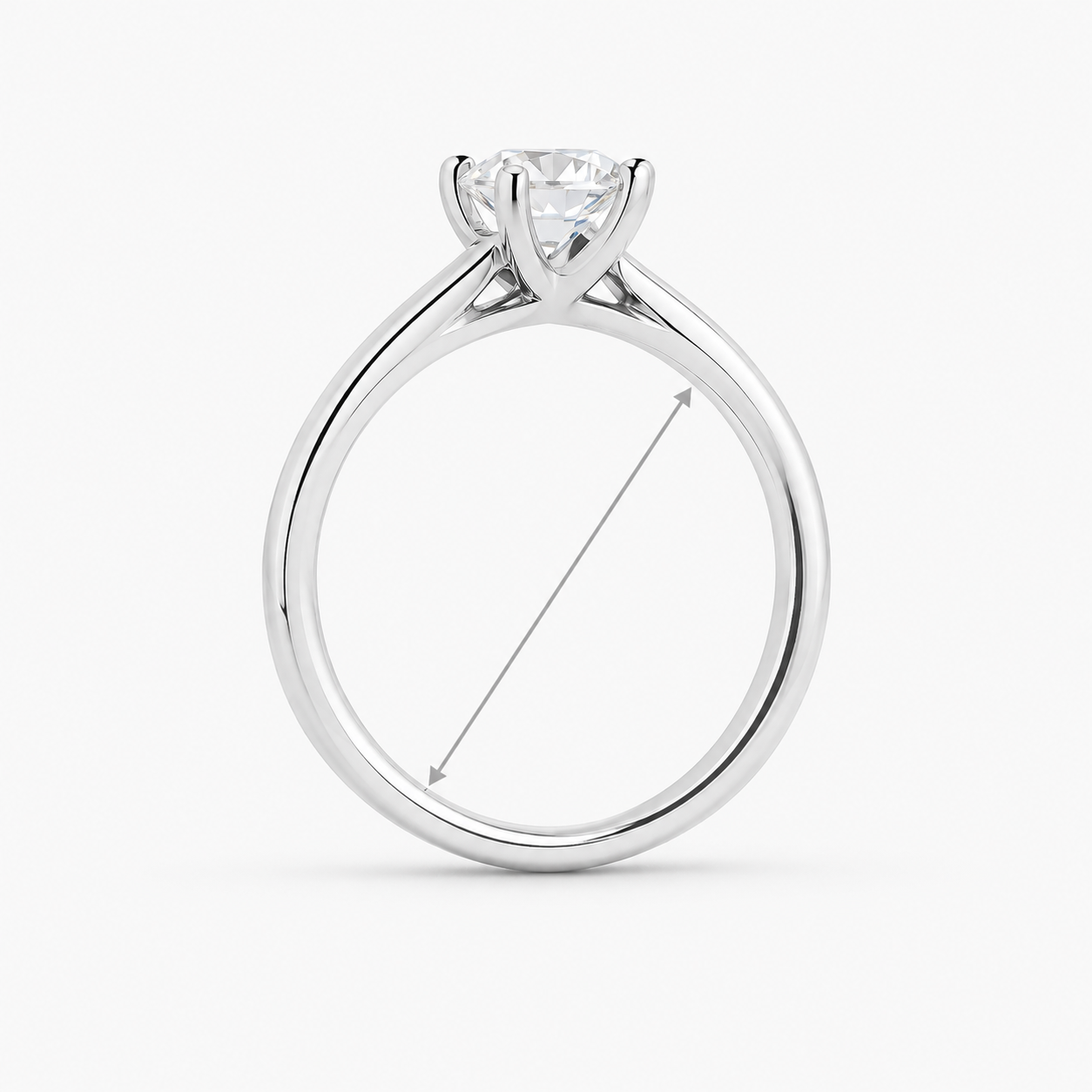 Compare the ring diameter with the CIELA size chart