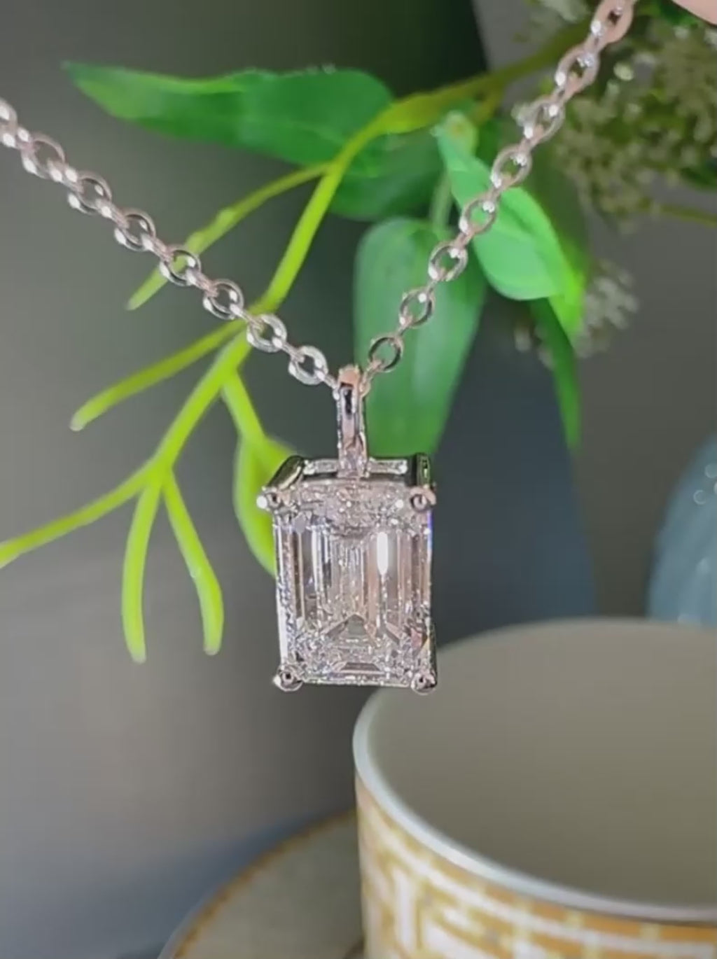 Prism 1.00ct Emerald-Cut Lab-Grown Diamond Pendant